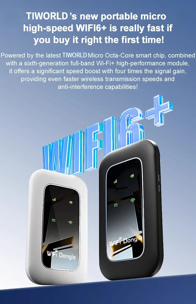 📶 All-Network Pocket WiFi – Ready in Seconds No Setup! No Hassle! Just Connect!🔥[Power on and use, free for life]