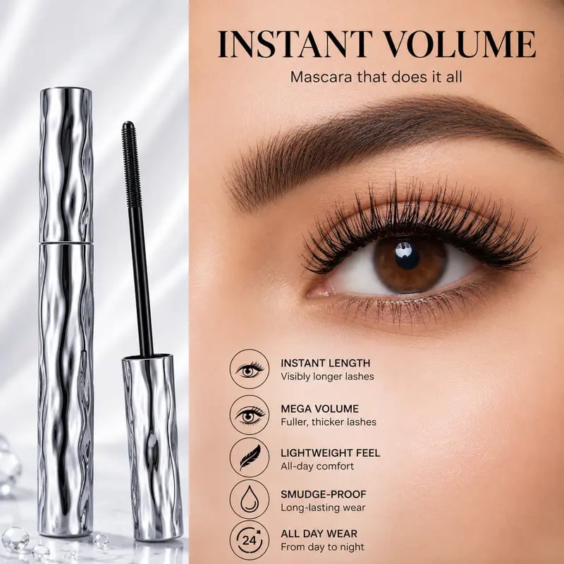 Volumizing Lengthening Smudge—Proof Mascara with Nourishing Formula👁️✨(Buy 1 Get 1 Free)