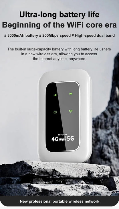 📶 All-Network Pocket WiFi – Ready in Seconds No Setup! No Hassle! Just Connect!🔥[Power on and use, free for life]